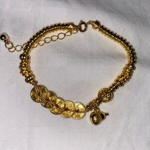 Gold Coin Charm Bracelet - Women Jewelry Bracelet